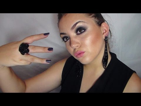 Dark Smoky eye tutorial Makeup I ♥ Dihya Beauty ♥  مكياج اسود سموكي رائع و انيق للسهرات