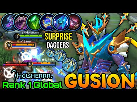 Surprise Dagger Combo Gusion Cosmic Gleam - Top 1 Global Gusion by ᭄Hoιsнᴇʀʀʀ. - MLBB