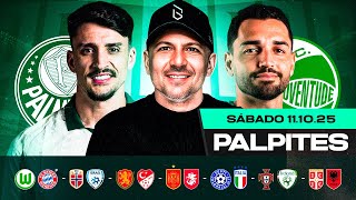 PALPITES DE FUTEBOL PARA 11 10 2025 (SÁBADO) | Boleiros Tips