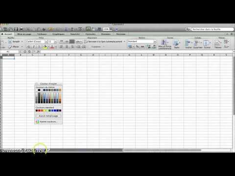 comment colorier un onglet excel