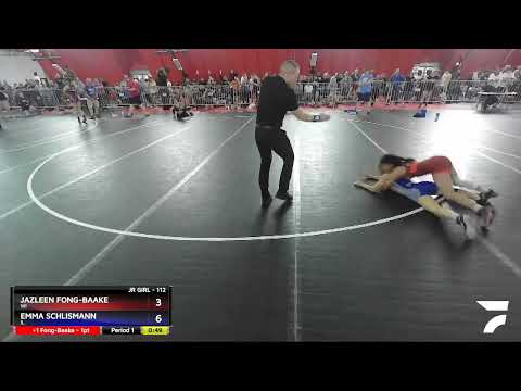 112 Lbs Quarterfinal - Jazleen Fong-Baake, WI Vs Emma Schlismann, IL F0af