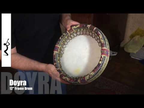 Doyra Pro 12" – Goat Skin Frame Drum - EthnicTune.com - World Music Instruments Shop