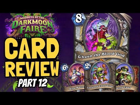 LAST REVIEW!! Druid, Warrior, Warlock, Priest, & Neutral Cards! | Darkmoon Review #12 | Hearthstone