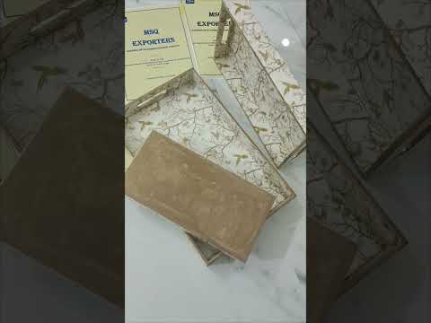 Wooden Serving Trays Set