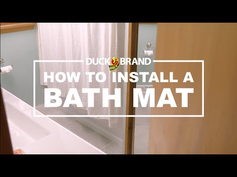 How to Install a Duck® Brand Bath Mat