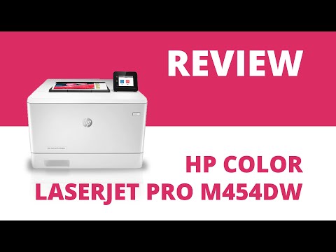 Hewlett Packard (HP) HP Color LaserJet Pro M454dw Spausdintuvas - A4 Color lazerinis, Spausdinimas, Automatinis dokumentų tiektuvas, Auto-Duplex, LAN, WiFi, 27 psl., 750-4000 puslapių per mėn. video
