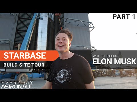 Starbase build site tour with Elon Musk