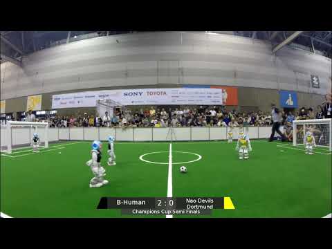 RoboCup 2017 Champions Cup Semi Finals - B-Human vs. Nao Devils Dortmund