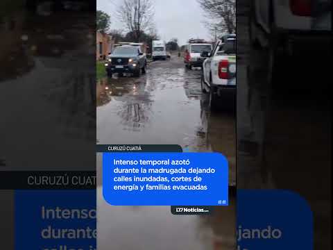 Fuerte temporal en Curuzú Cuatiá