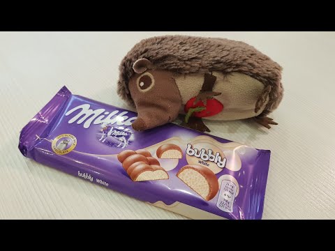 Milka Bubbly White Table Chocolate Unboxing Product Opening
