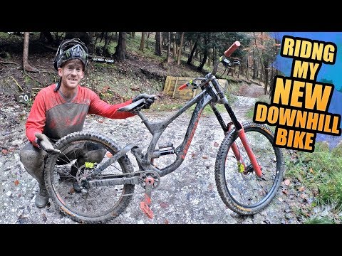 RIDING MY NEW DOWNHILL BIKE