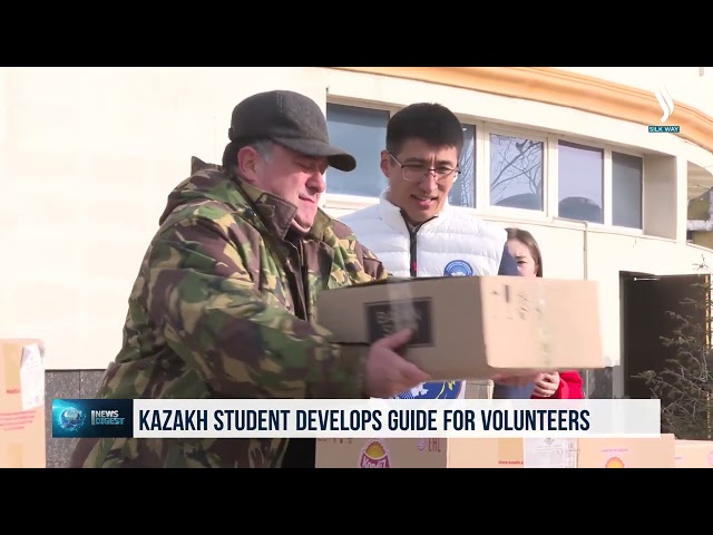 Kazakh student develops guide for volunteers