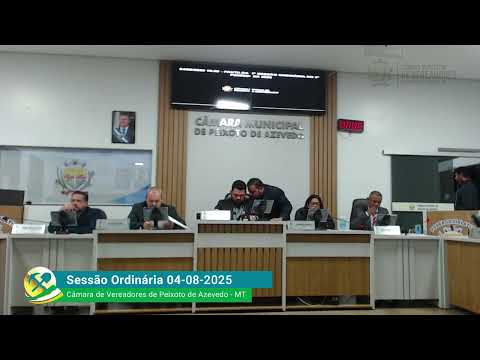 Imagem - Sessão Ordinária de 04 de agosto de 2025