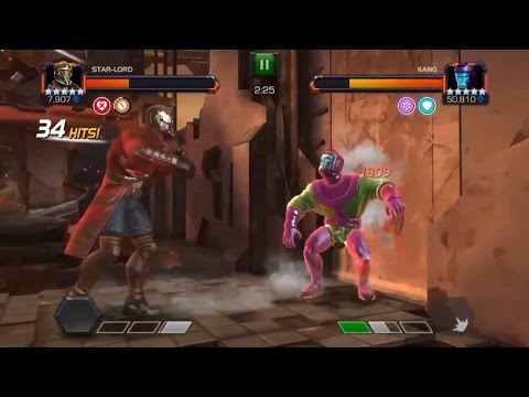 Marvel contest of champions map 6 with boss fights and map 5-6 crystals 4* crystal at end of video!