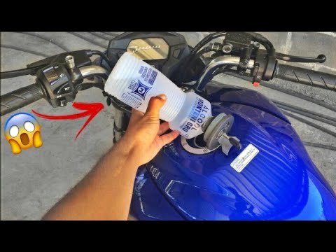 ABASTECI MINHA TITAN 160 2018 COM ÁLCOOL DE COZINHA 😲