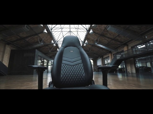 Noblechairs Icon Chaise de jeu en cuir véritable Cognac/Noir video