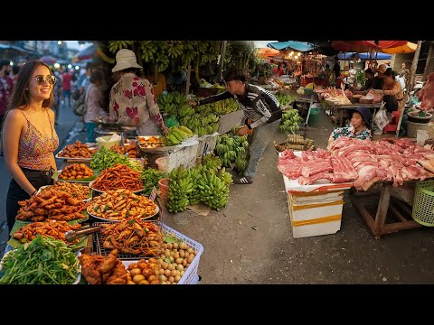 The daily lives of vendors at Deum Kor Market | The Real Cambodia  4K