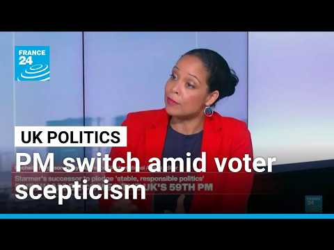Switch in UK prime minister comes amid growing voter scepticism