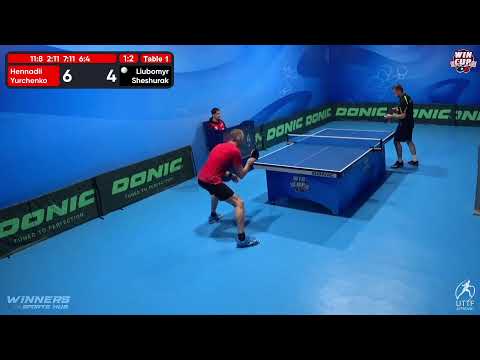 01:30 Hennadii Yurchenko 1 - 3 Liubomyr Sheshurak West 5 WIN CUP 06.11.2022 | TABLE TENNIS WINCUP