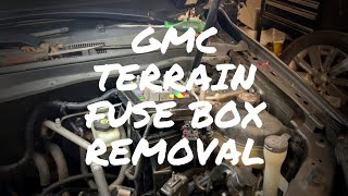 GMC terrain fuse box removal