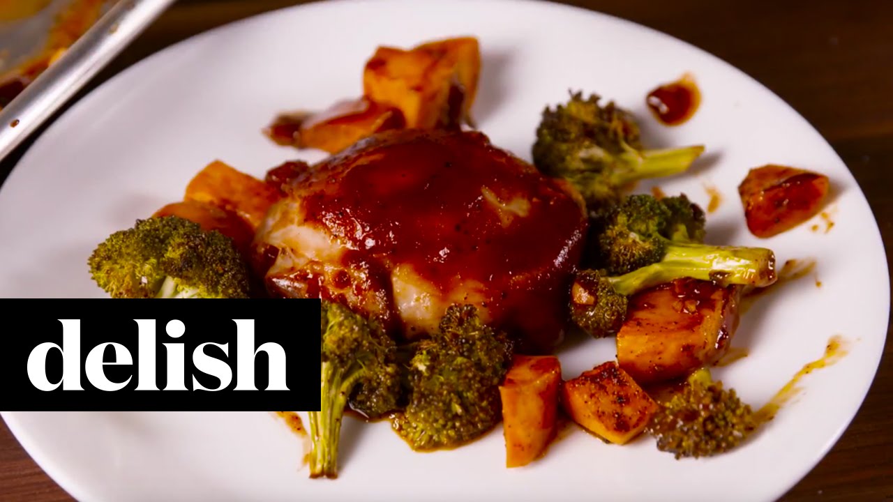 Sheet Pan Barbecue Chicken | Delish