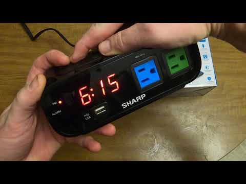 How to quickly set the Alarm and Clock Sharp SPC137 Alarm Clock