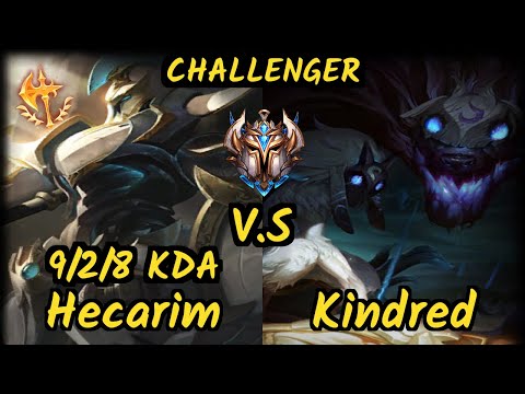 C9 Svenskeren (HECARIM) vs KINDRED - 9/2/8 KDA JUNGLE CHALLENGER GAMEPLAY - NA