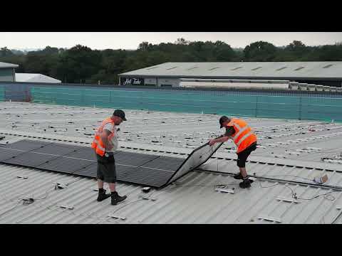 SNRG SmartGrid at Greencore Homes - First Solar Panels Down!