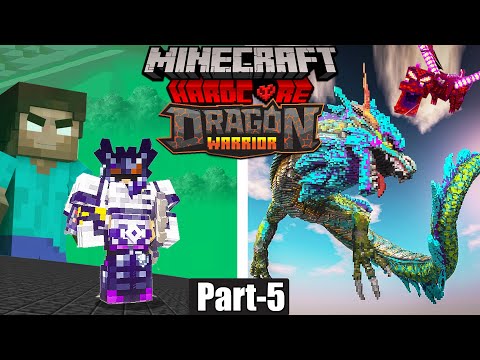 I Survive Minecraft Hardcore as Dragon Warrior Ep-5 End of Chaos Dragon..