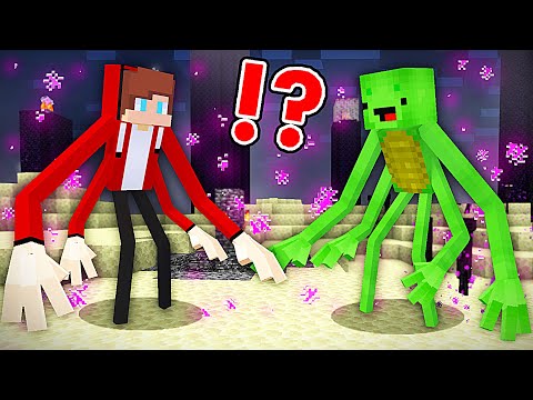 JJ and Mikey Became ENDERMAN MUTANT in Minecraft - Maizen Nico Cash Smirky Cloudy