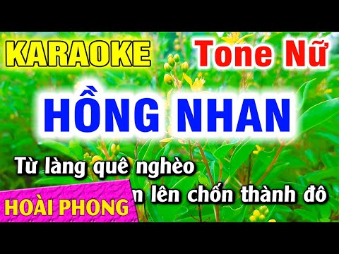 Karaoke Hồng Nhan Tone Nữ Nhạc Sống Mới | Hoài Phong Organ