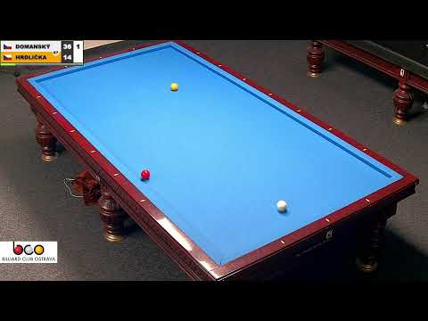 Czech league | 3-cushion | D1 | 2nd round | Pavel Domanský v Lubomír Hrdlička