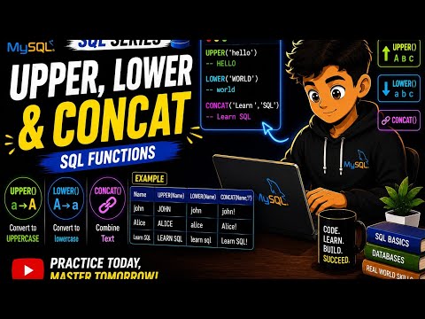 Learn My Sql From Basic Sql Function Like Upper Lowerconcat Youtube Sql
