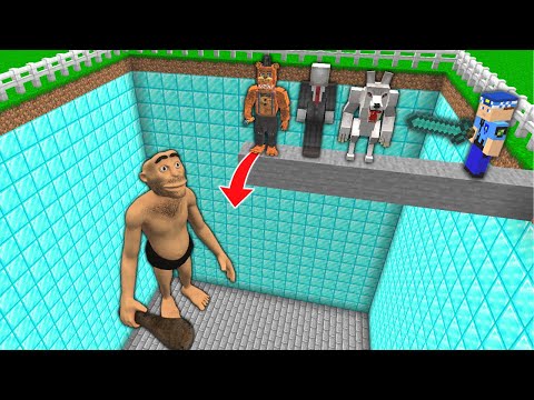 ÖLÜRSEN KORKUNÇ ADAM ÇUKURUNA DÜŞERSİN! 😱 - Minecraft