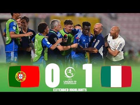 Italy vs Portugal | Highlights | U19 European Championship Final 16-07-2023
