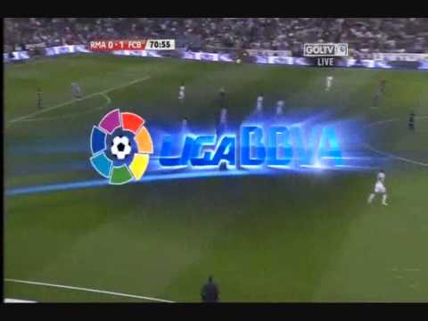 El Clásico - SB Stadium - 16-04-2011 - Two Barca Big Chances.wmv