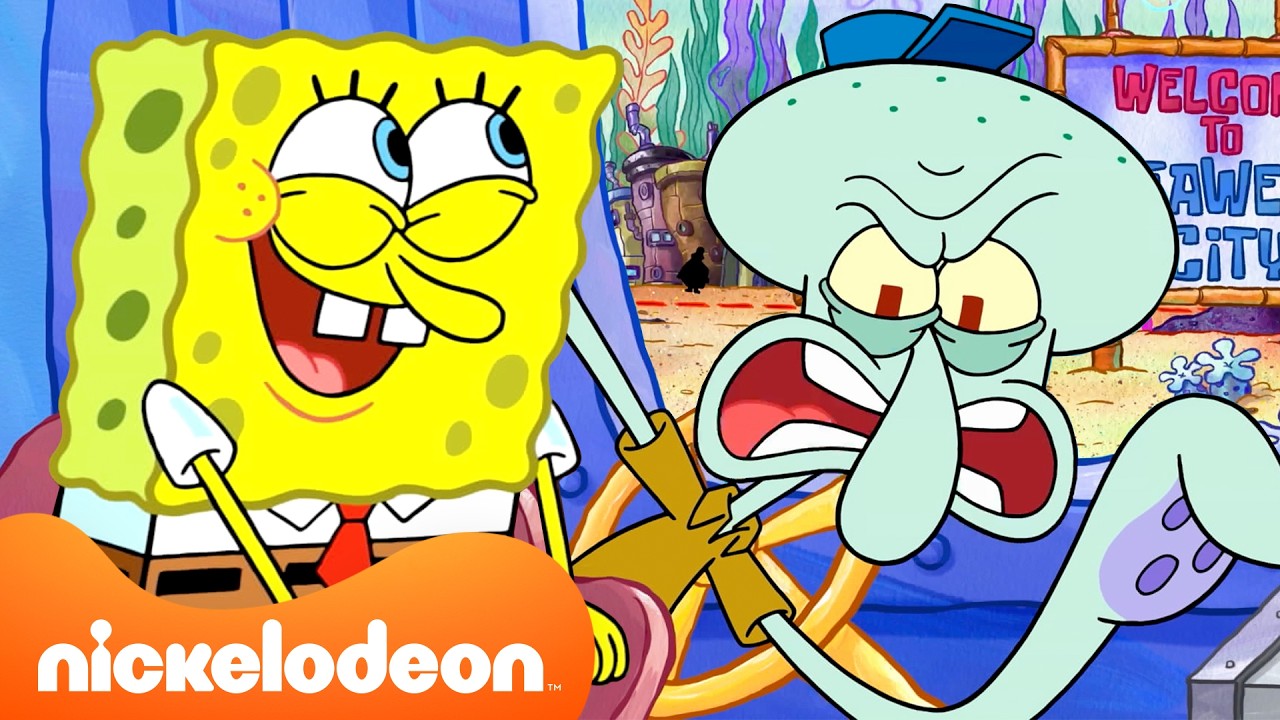 ساعة كاملة من كل مرة يترك فيها سبونج بوب بيكيني بوتوم 🚌 | سبونج بوب | Nickelodeon Arab