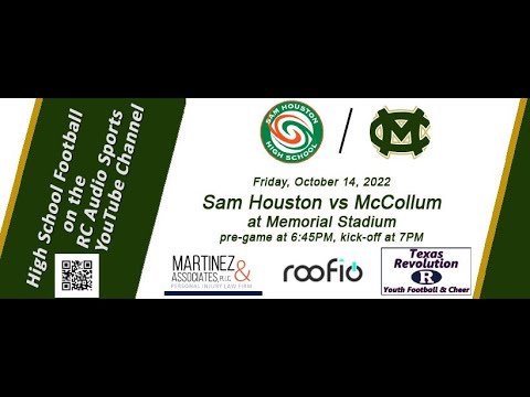 Football: Sam Houston at McCollum (10/14/22)