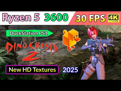 Dino Crisis 2 - New HD Textures 2025 • 30 FPS • 4K - DuckStation PS1 | Ryzen 5 3600