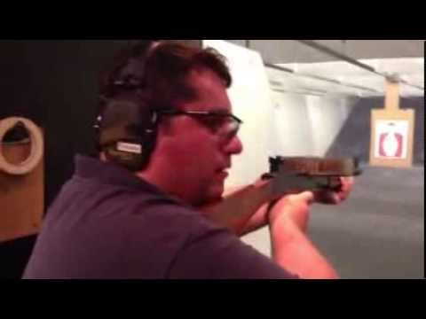 Shooting a friends American 180 machine gun