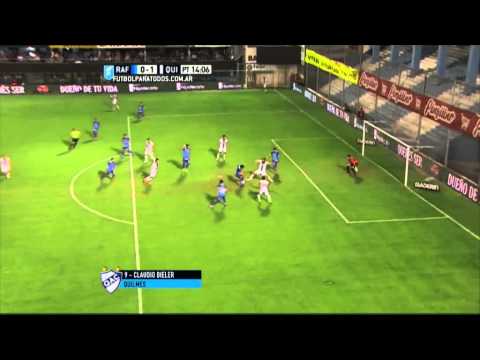 Gol de Bieler. Rafaela 0 - Quilmes 1. Fecha 23. Primera División 2015. FPT.