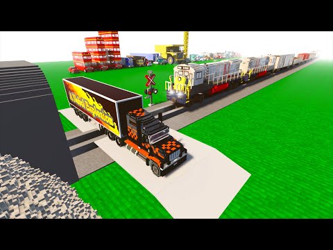 Cars vs Train Vs Giant Pit | Teardown