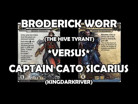 Broderick Worr versus Captain Cato Sicarius - Warhammer 40,000: Conquest