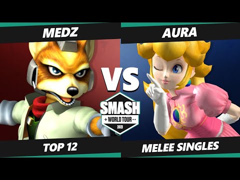SWT NA West RF Top 12 - Aura (Peach) Vs. Medz (Fox) SSBM Smash Melee Tournament