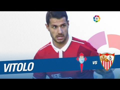 Disparo de Vitolo que se marcha alto