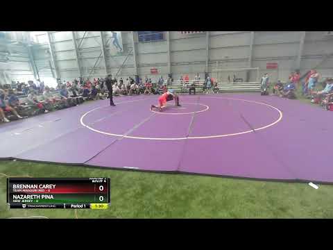 195 Lbs Round 1 (8 Team) - Brennan Carey, Team Missouri Red Vs Nazareth Pina, New Jersey 0b43