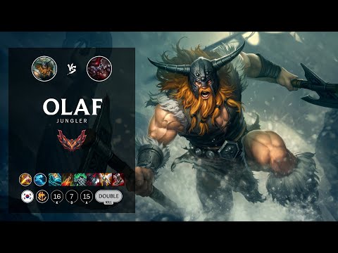 Olaf Jungle vs Shaco - KR Grandmaster Patch 12.12
