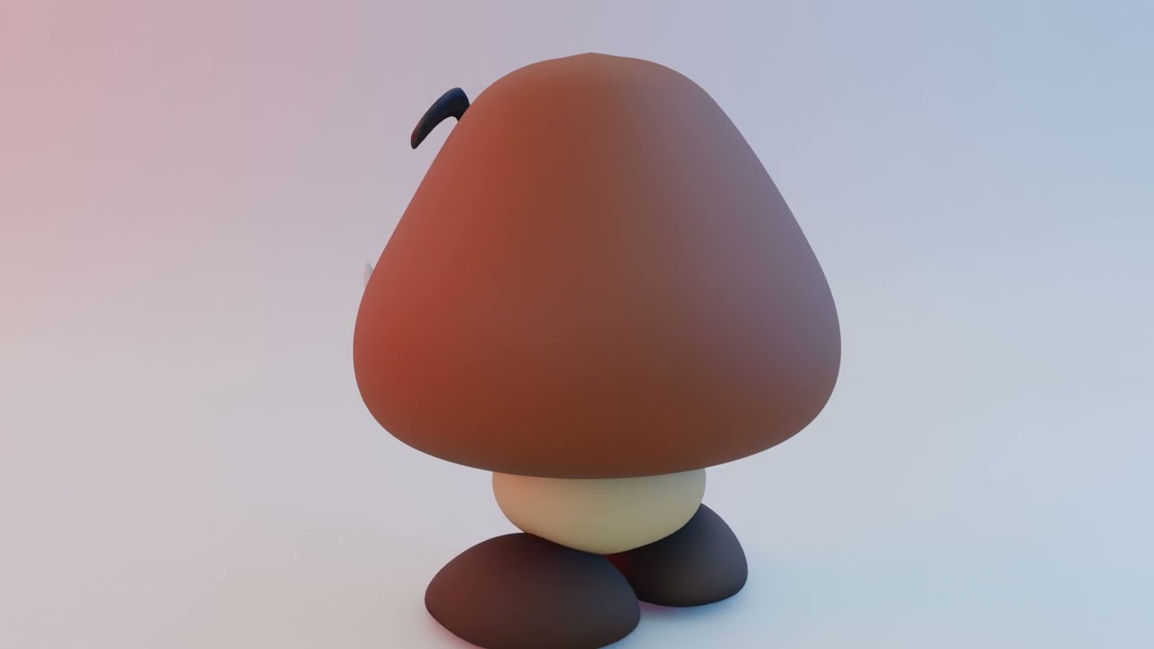 Goomba 3d Rigged Model