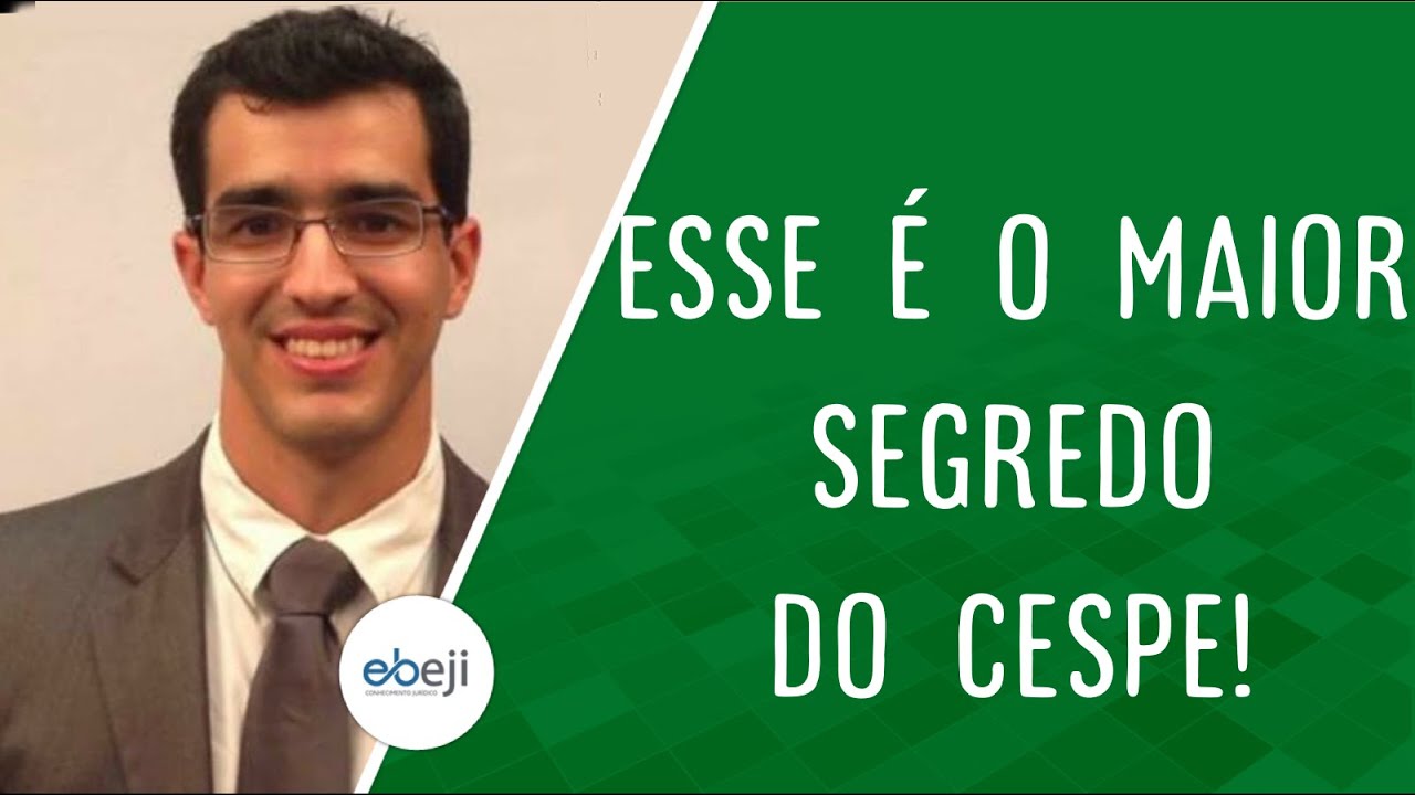 O maior segredo do CESPE.