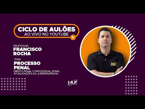 Banner de capa do material gratuito LIVE: ATUALIZAÇÕES DA JURISPRUDÊNCIA - DIREITO PENAL E PROCESSUAL PENAL.